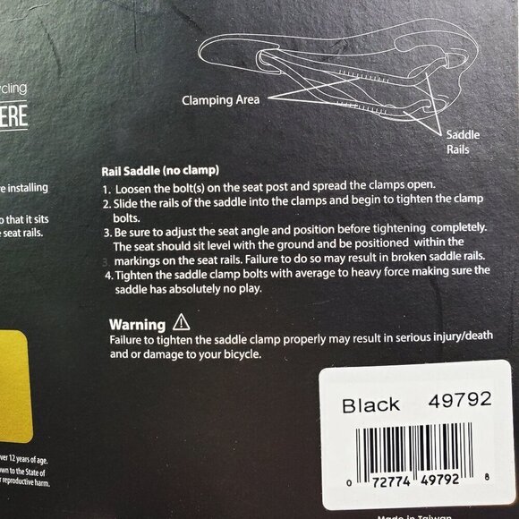 Origin 8 Pro Uno-S Saddle Bicycle Bike Seat Ergonomic Gel Foam Stitched 49792 - Picture 4 of 8